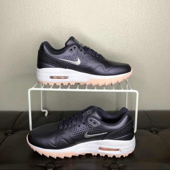 NEW Nike air max 1 golf shoes gridiron echo pink - Picture 2 of 15